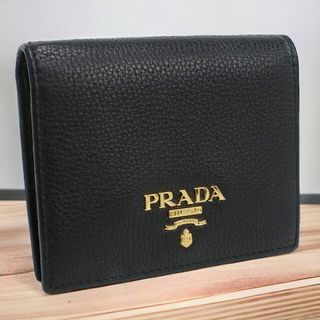 プラダ(PRADA)のプラダ PRADA 二折財布小銭入付き レディース 1MV204 2E3A F0002 ヴィッテロレザー財布(財布)