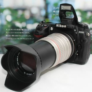 ニコン(Nikon)の❤️新品カメラバッグ付き❤️ ニコン D200 超望遠 300mm レンズ❤️(デジタル一眼)