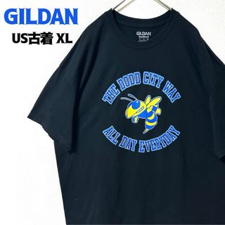 ギルタン(GILDAN)のUS古着 ギルダン 半袖プリントTシャツ カレッジ ジョージア工科大 ブラック (Tシャツ/カットソー(半袖/袖なし))