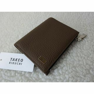 タケオキクチ(TAKEO KIKUCHI)の【新品/本物】TAKEO KIKUCHI（タケオキクチ）二つ折財布/チョコ(折り財布)