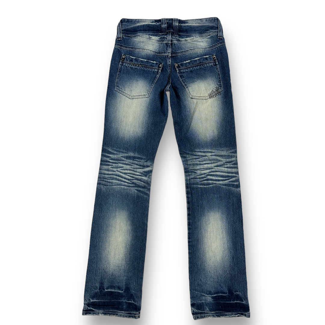 COOK JEANS クックジーンズ USED加工 サイズ30 Mサイズ80cm メンズのパンツ(デニム/ジーンズ)の商品写真