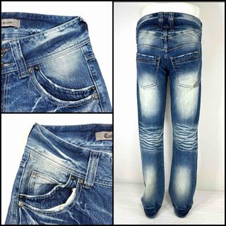 COOK JEANS クックジーンズ USED加工 サイズ30 Mサイズ80cm(デニム/ジーンズ)