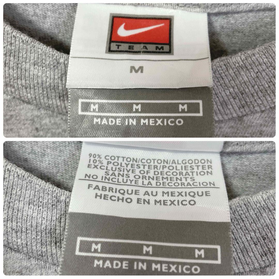 NIKE(ナイキ)のNIKE ナイキ ヴィンテージ tシャツ サッカー グレー 判断 M 海外古着 メンズのトップス(Tシャツ/カットソー(半袖/袖なし))の商品写真