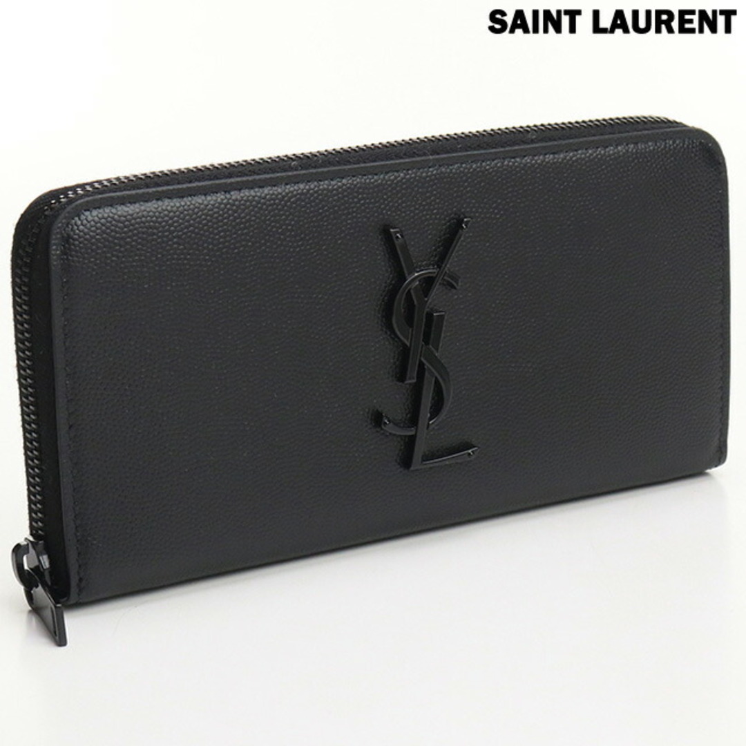 Saint Laurent(サンローラン)のサンローラン SAINT LAURENT 長財布ラウンドファスナー レディース 617415 BTY0U 1000 ジップアラウンドウォレット レディースのファッション小物(財布)の商品写真