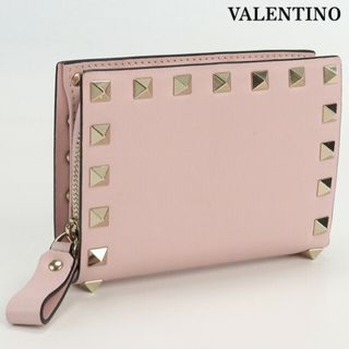 ヴァレンティノ(VALENTINO)のヴァレンティノ VALENTINO 二折財布小銭入付き レディース TW2P0620BOL ロックスタッズ 二つ折り財布(財布)