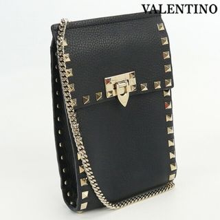 ヴァレンティノ(VALENTINO)のヴァレンティノ VALENTINO 斜め掛け ショルダーバッグ レディース SW0P0S85 VSH 0NO ロックスタッズ チェーンショルダーバッグ(ショルダーバッグ)