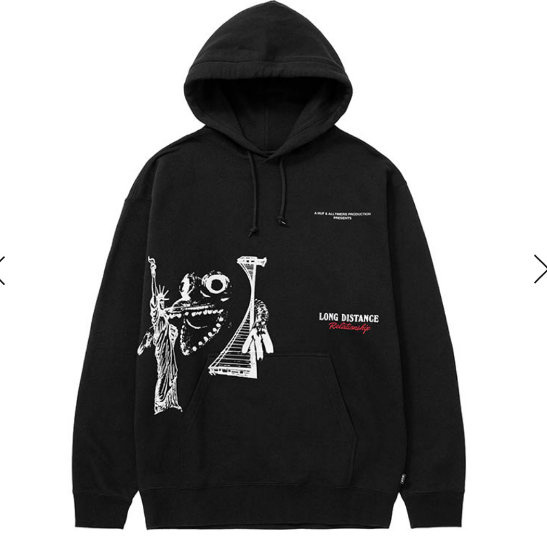 HUF(ハフ)のHUF X ALLTIMERS COAST 2 COAST HOODIE メンズのトップス(パーカー)の商品写真