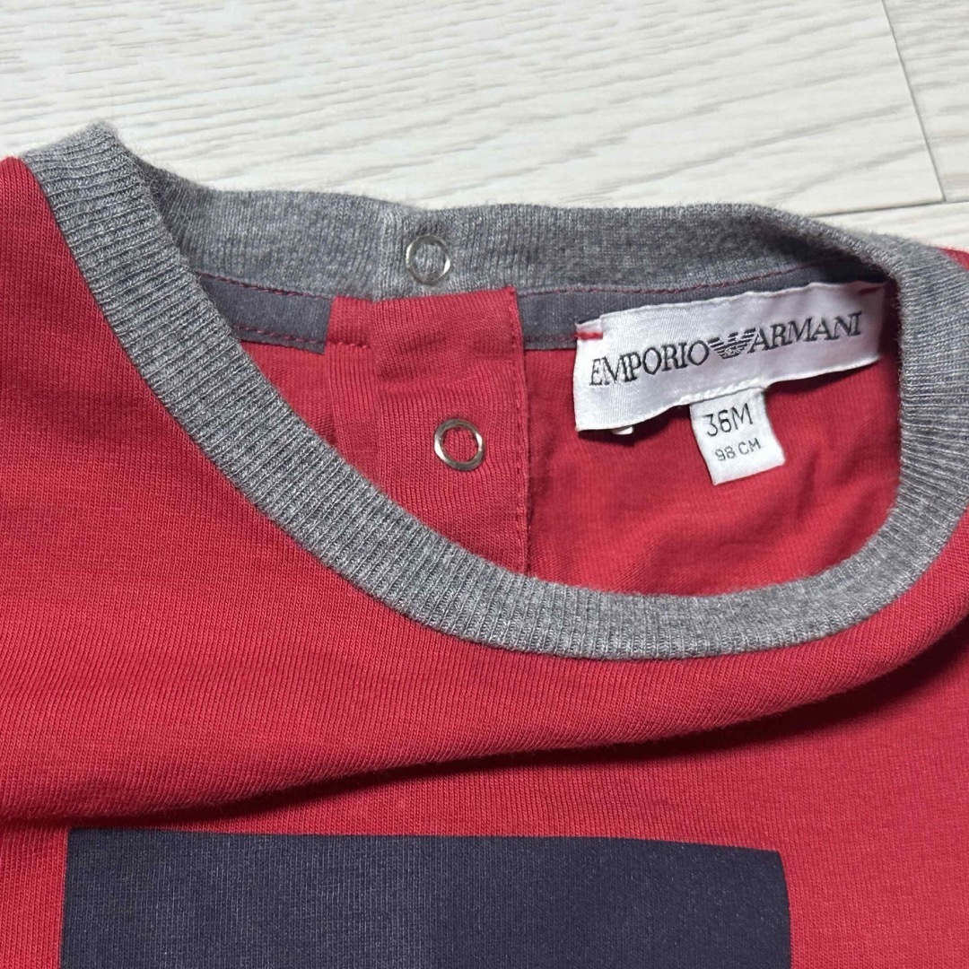 Emporio Armani(エンポリオアルマーニ)のエンポリオアルマーニ　長袖Tシャツ　36M 98 キッズ/ベビー/マタニティのキッズ服女の子用(90cm~)(Tシャツ/カットソー)の商品写真