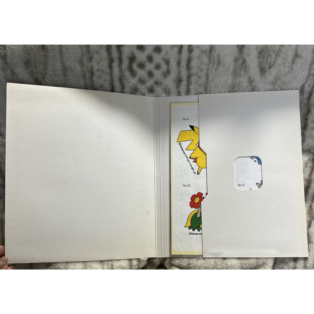 ポケモン　刺繍ミシン　刺繍カード2個セット ハンドメイドの素材/材料(その他)の商品写真