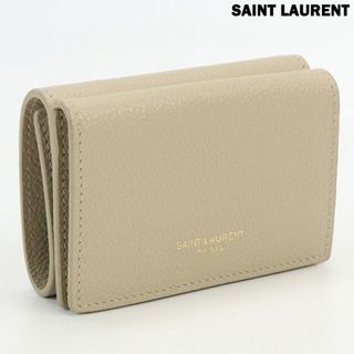 サンローラン(Saint Laurent)のサンローラン SAINT LAURENT 三折財布小銭入付き メンズ 459784 B680J 9607 コンパクトウォレット(折り財布)