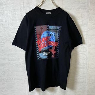 プラネットハリウッド　91年コピーライト　半袖Ｔシャツ　黒ブラック　サイズＭ古着(Tシャツ/カットソー(半袖/袖なし))