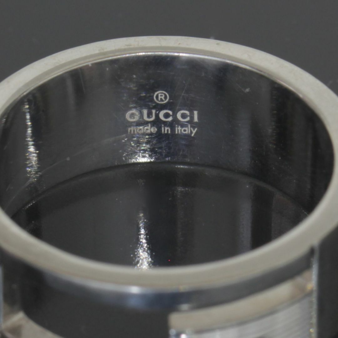 Gucci(グッチ)のグッチ GUCCI ブランデッド G ロゴ リング 19.5号 SV925 指輪 メンズのアクセサリー(リング(指輪))の商品写真