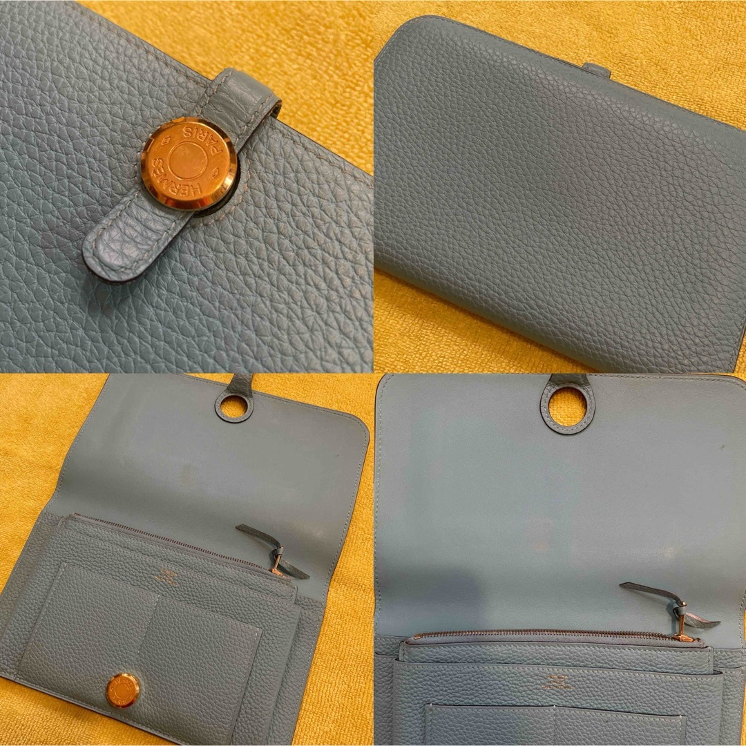 Hermes(エルメス)のエルメス　ドゴンGM ブルーアトール　G金具 レディースのファッション小物(財布)の商品写真