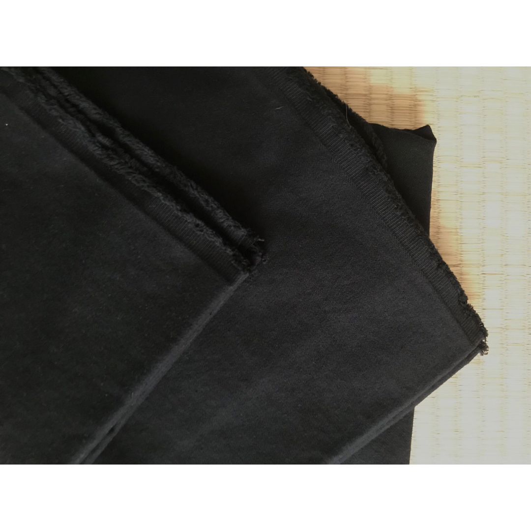 CHECK&STRIPE(チェックアンドストライプ)のCHECK&STRIPEオリジナルボーイフレンドチノクロス ブラック  2.7m ハンドメイドの素材/材料(生地/糸)の商品写真