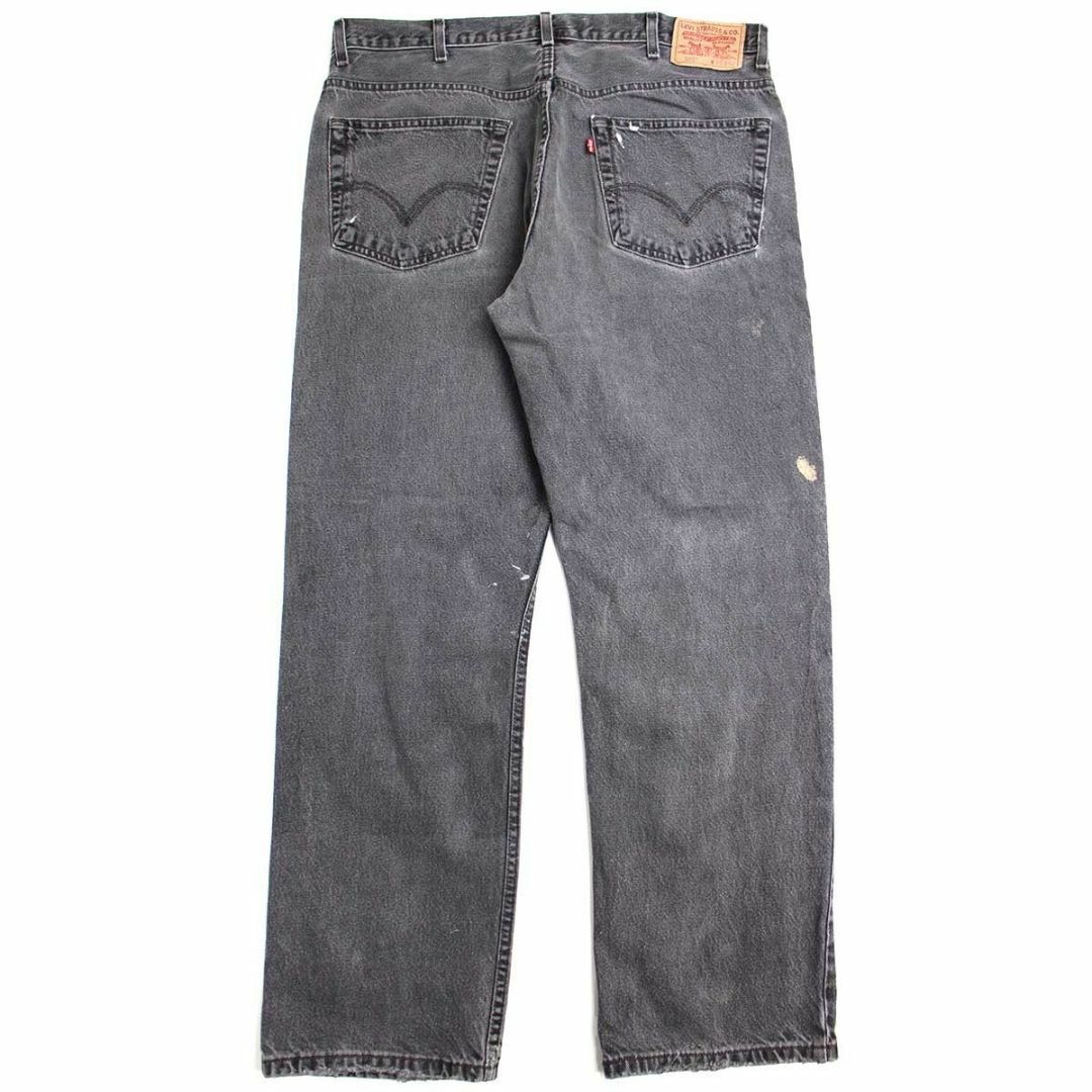 Levi's(リーバイス)の00s メキシコ製 Levi'sリーバイス 505 ペンキ飛び ブラック デニムパンツ ボロ フェード w38 L32★SDP2579 オールド ジーンズ ストレート メンズのパンツ(デニム/ジーンズ)の商品写真