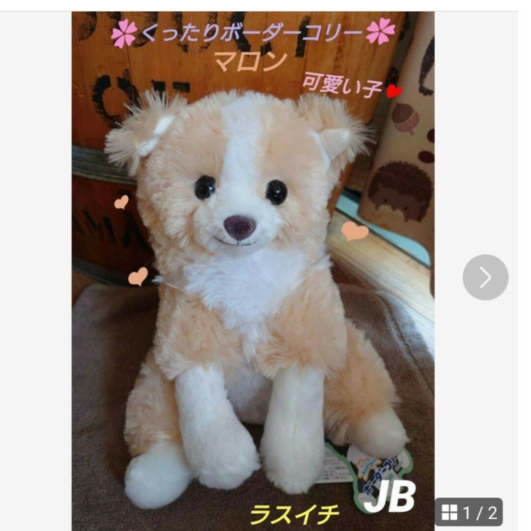 くったりボーダーコリー おりこうさん マロン  JB エンタメ/ホビーのおもちゃ/ぬいぐるみ(ぬいぐるみ)の商品写真