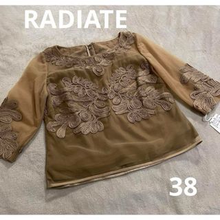 スコットクラブ(SCOT CLUB)の新品タグ付☆ RADIATE ブラウス　シースルー　刺繍 サイズ38(シャツ/ブラウス(長袖/七分))