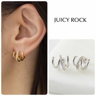 JUICYROCK ORIGINAL - 定価9130円 新品 JUICY ROCK SV925 パヴェ4ラインピアス