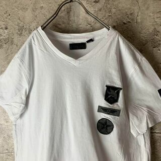 no1604古着　Tシャツ　ポップ　レトロ　グッドプリント◎好配色　在原みゆ紀(Tシャツ/カットソー(半袖/袖なし))