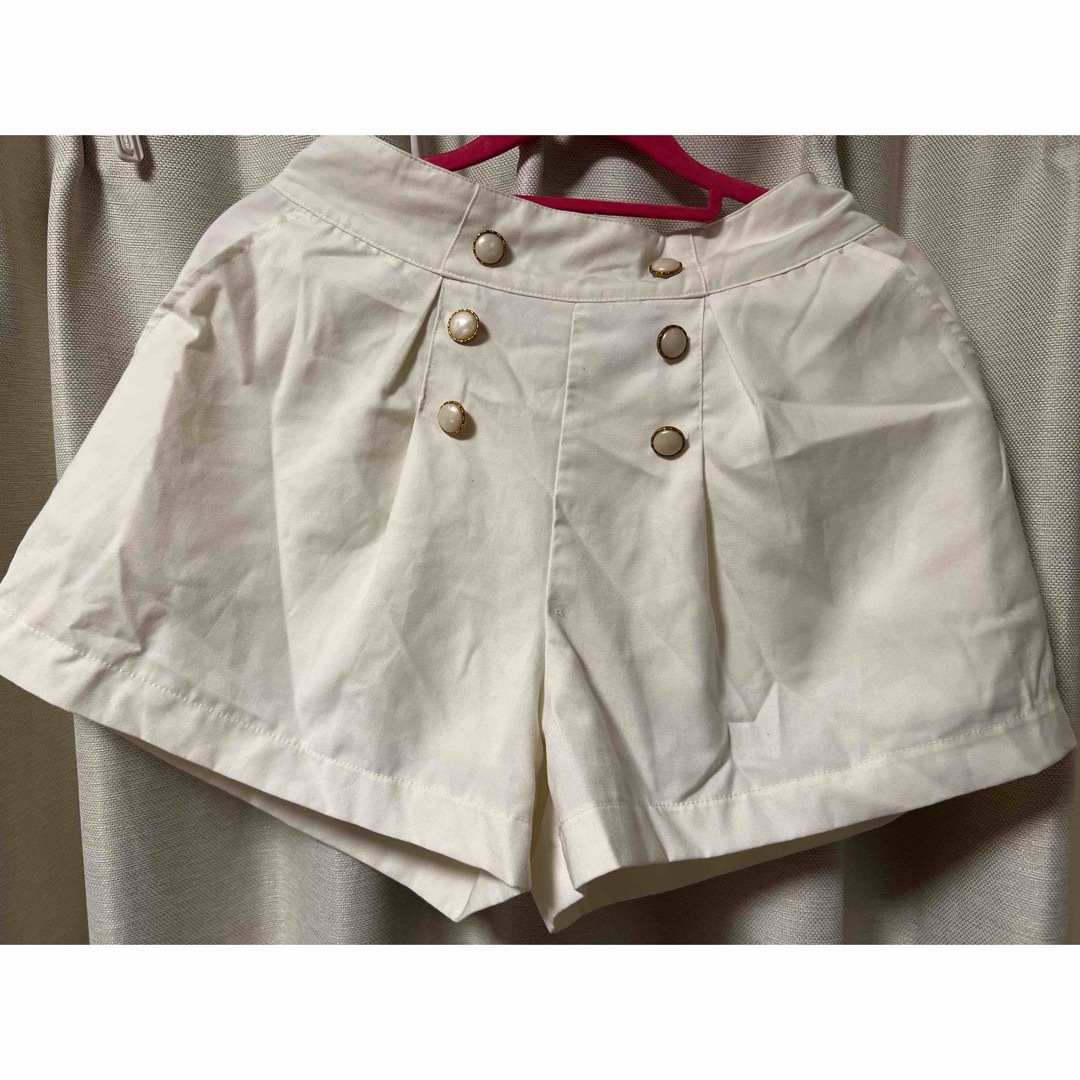 COLZA(コルザ)の新品 ショートパンツ 女の子 COLZA コルザ 当日発送 ホワイト M レディースのスカート(ミニスカート)の商品写真