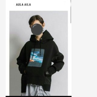 AULA AILA - AULA AILA　PHOTO PRINT HOODIE　フーディー　ブラック