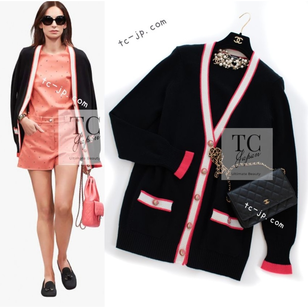 KN26】美品 CHANEL シャネル CC ターンロックボタン カシミヤ |長袖 KN26】美品 CHANEL シャネル CC ターンロックボタン カシミヤ |長袖