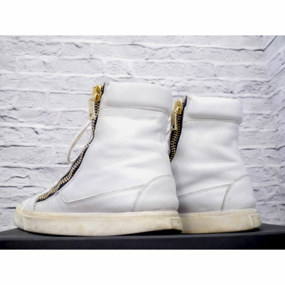 Rick Owens(リックオウエンス)の◆GiuseppeZanotti ジュゼッペザノッティ ハイカット スニーカー白 メンズの靴/シューズ(スニーカー)の商品写真