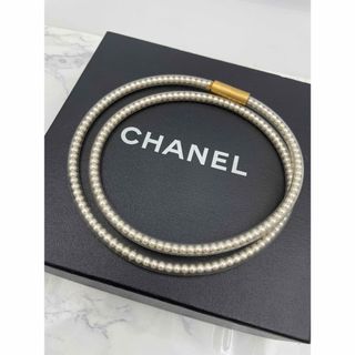 シャネル(CHANEL)のCHANEL シャネル　パール　ネックレス　アクセサリー　チューブ　豆あり　刻印(ネックレス)