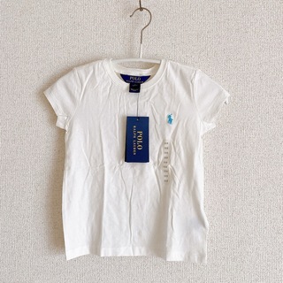 ラルフローレン(Ralph Lauren)の新品 ラルフローレン 白Tシャツ 115 無地 半袖 男の子 女の子(Tシャツ/カットソー)