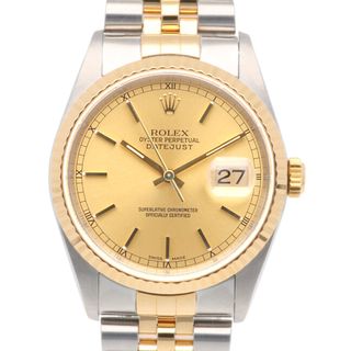 ロレックス(ROLEX)のロレックス デイトジャスト オイスターパーペチュアル 腕時計 時計 ステンレススチール 16233 自動巻き メンズ 1年保証 ROLEX  中古(腕時計(アナログ))