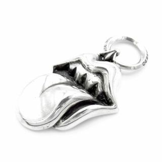 クロムハーツ(Chrome Hearts)のクロムハーツ CHROME HEARTS × ローリングストーンズ The Rolling Stones ■ 【 LIPSTONGUE PENDANT 】 リップアンドタン ペンダント ネックレストップ　n4575(ネックレス)