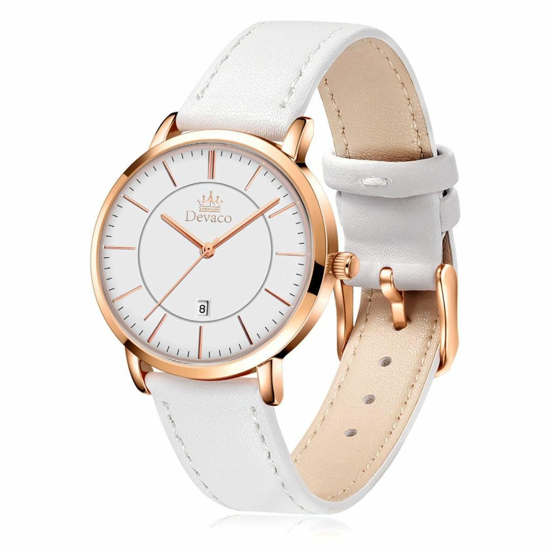 【色: ホワイト A】腕時計 レディース ブルー おしゃれ うで時計 時計 防水 レディースのファッション小物(腕時計)の商品写真