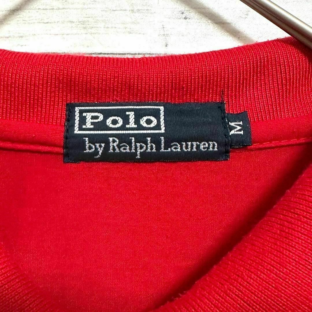 POLO RALPH LAUREN(ポロラルフローレン)の19Sポロラルフローレン 半袖ポロシャツ エンブレム刺繍 無地赤メンズ夏物古着 メンズのトップス(ポロシャツ)の商品写真