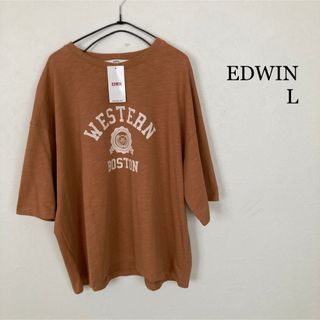 エドウィン(EDWIN)のエドウィン EDWIN ワイドTシャツ サイズ L   新品 未使用(Tシャツ(半袖/袖なし))