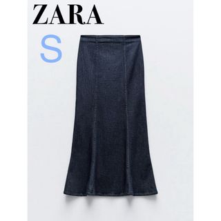 ZARA - ZARA/マーメイドシームミディスカート デニムスカート【新品】完売！ラスト１点