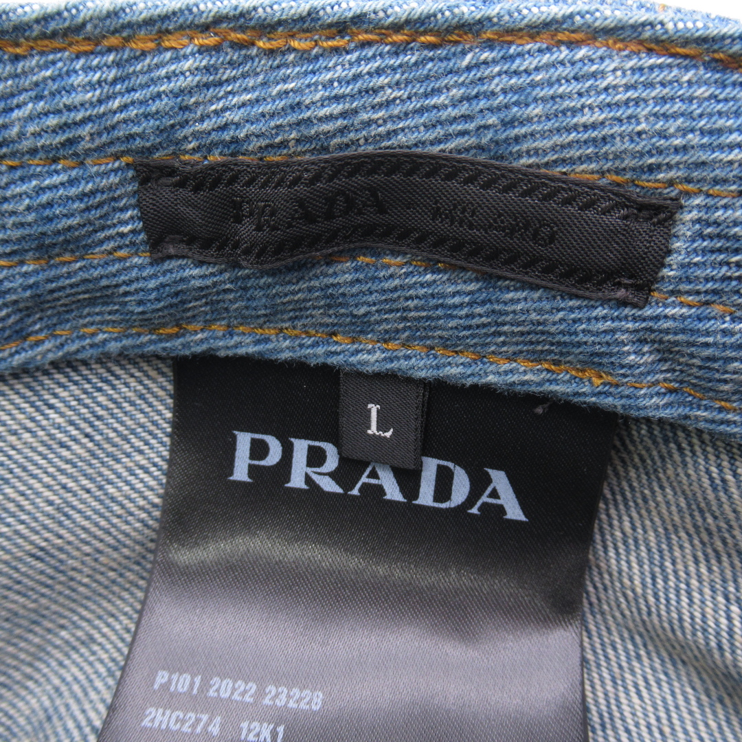 PRADA(プラダ)のプラダ デニム キャップ キャップ レディースの帽子(キャップ)の商品写真