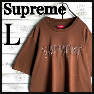 シュプリーム(Supreme)の9301【人気Lサイズ】シュプリーム☆刺繍ロゴ希少カラーtシャツ　入手困難　美品(Tシャツ/カットソー(半袖/袖なし))