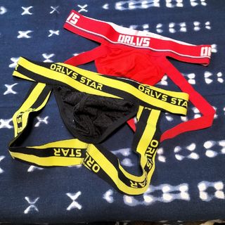 ORLVS JOCKSTRAP Red & Black メンズ下着(その他)