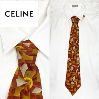 セリーヌ(celine)の【美品】 CELINE ネクタイ スカーフ柄(ネクタイ)