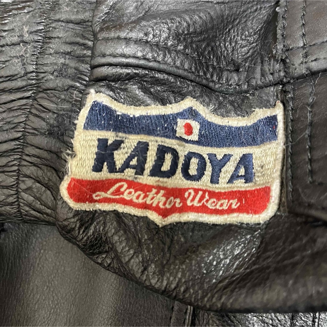 KADOYA(カドヤ)の良品 カドヤ レザージャケット ライダース 3way ライナー プロテクター 黒 自動車/バイクのバイク(装備/装具)の商品写真