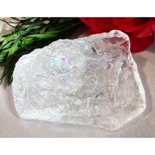 アーカンソー産✨　レインボー　万華鏡　かち割り　ロック水晶　原石　クリスタル