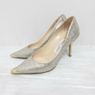 ジミーチュウ(JIMMY CHOO)のジミーチュウ AGNES アグネス グリッター パンプス 35.5 22.5cm(ハイヒール/パンプス)