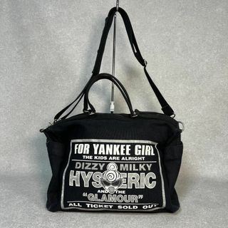 ヒステリックグラマー(HYSTERIC GLAMOUR)のヒステリックグラマー ヒスミニ ボストンバッグ ショルダー ハンド ブラック ♫(ボストンバッグ)