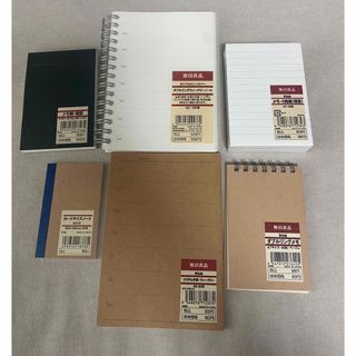 ムジルシリョウヒン(MUJI (無印良品))の新品未使用　　無印良品　MUJI  ノート、メモ帳　文房具セット(ノート/メモ帳/ふせん)