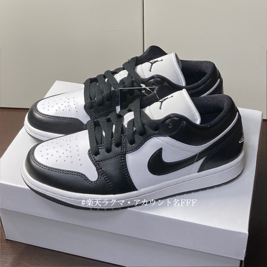 Jordan Brand（NIKE）(ジョーダン)の【新品24cm】NIKE エアジョーダン１LOW ホワイト/ブラック パンダ レディースの靴/シューズ(スニーカー)の商品写真
