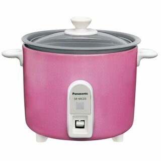 【色: ピンク】パナソニック 炊飯器 1.5合 1人用炊飯器 自動調理鍋 ミニク(その他)
