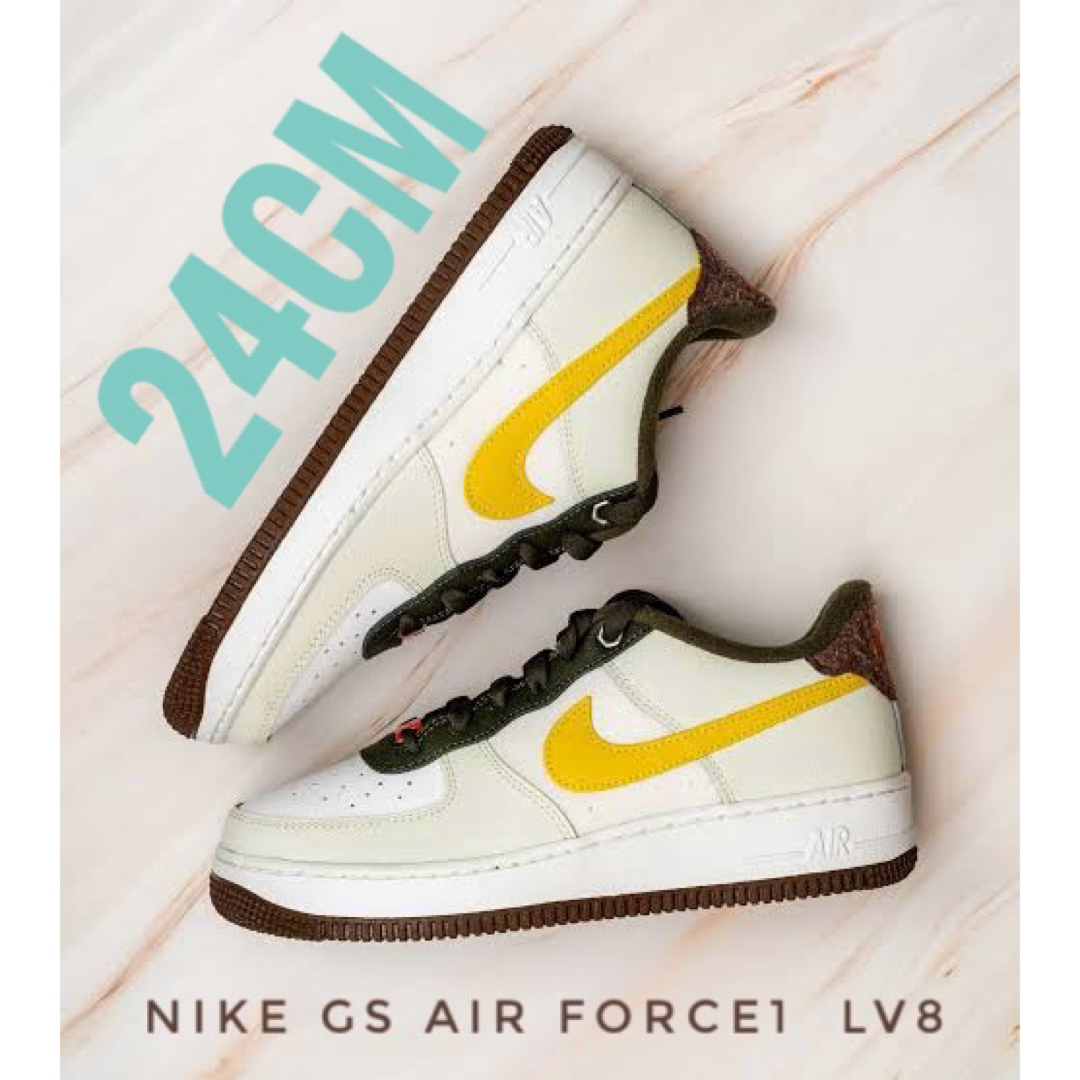 NIKE(ナイキ)の24cm【新品】限定モデル　NIKE GS AIR FORCE1 LV8 レディースの靴/シューズ(スニーカー)の商品写真