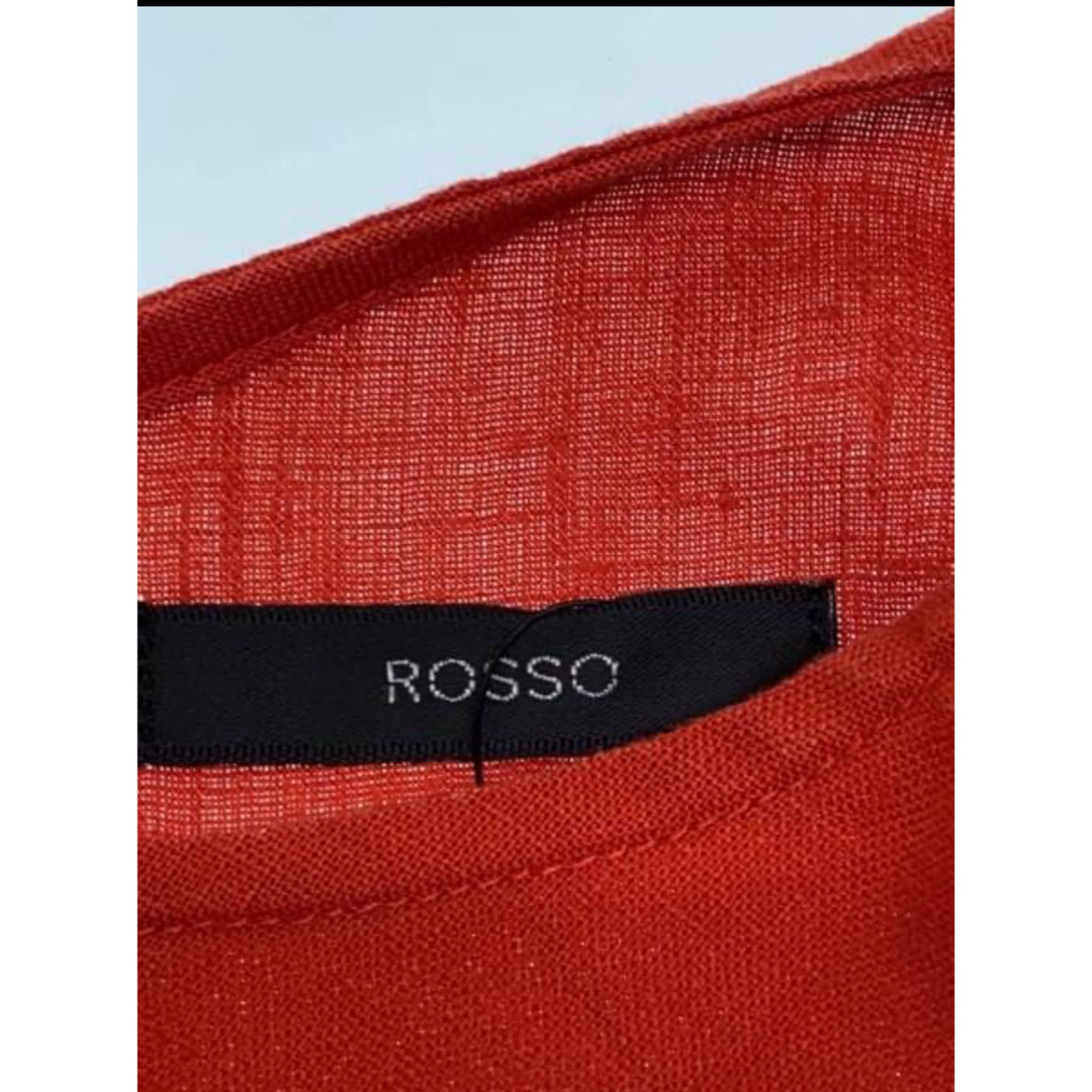 ROSSO(ロッソ)のROSSO  アーバンリサーチ　ノースリーブリネンワンピース　レッド　 レディースのワンピース(ロングワンピース/マキシワンピース)の商品写真