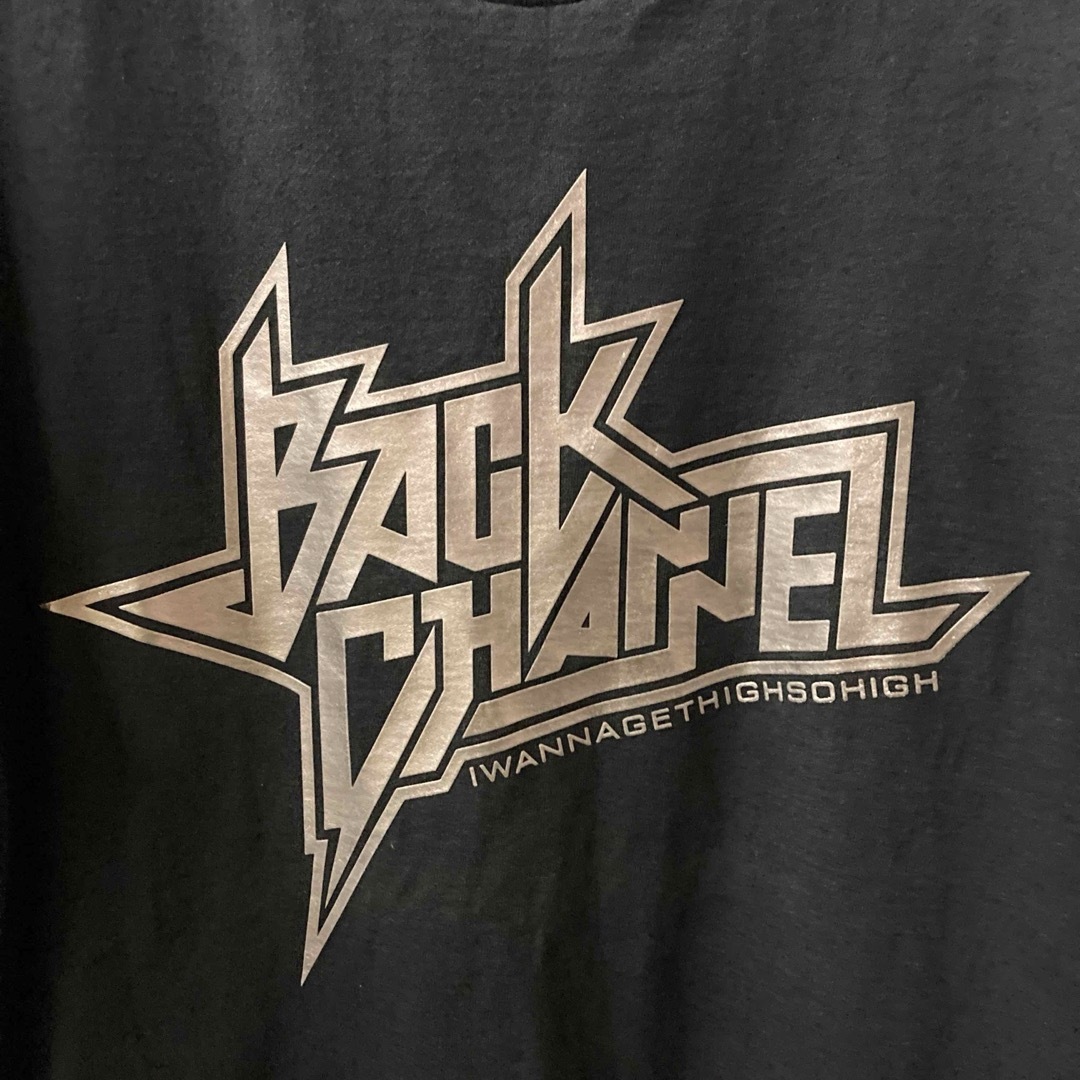 Back Channel(バックチャンネル)の【デザイン必見！Back Channel 】シルバー　ロゴ　肩　刺繍　L サイズ メンズのトップス(Tシャツ/カットソー(半袖/袖なし))の商品写真