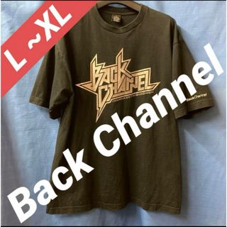 【デザイン必見！Back Channel 】シルバー　ロゴ　肩　刺繍　L サイズ